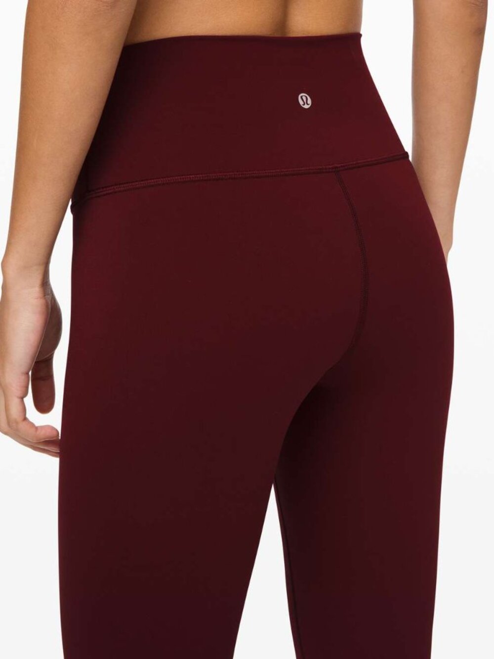 Lululemon Wunder Under Crop (High-Rise) *Full-On Luxtreme 21" Garnet - Size 6